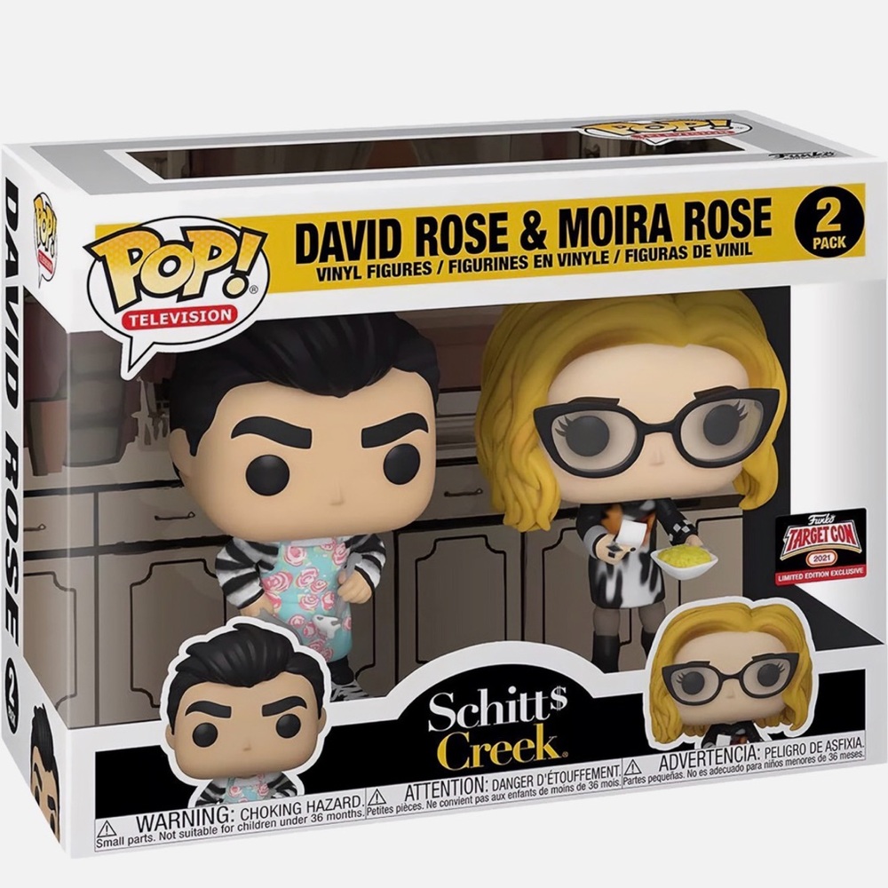 Schitt's Creek David & Moira Rose Vinyl Figures Funko
